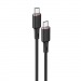 Кабель Type-C - Type-C Acefast C2-03 (3A, 60W, PD, силикон, 1.2 м) Черный#2136764
