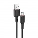 Кабель USB - Type-C Acefast C2-04 (3A, силикон, 1.2 м) Черный#2073052