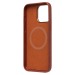 Чехол-накладка Cellis SM031 SafeMag для "Apple iPhone 15 Pro Max" Натуральная кожа (brown) (237498)#2077845