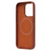 Чехол-накладка Cellis SM031 SafeMag для "Apple iPhone 15 Pro" Натуральная кожа (brown) (237495)#2077841