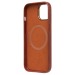 Чехол-накладка Cellis SM031 SafeMag для "Apple iPhone 15" Натуральная кожа (brown) (237492)#2077834
