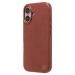 Чехол-накладка Cellis SM031 SafeMag для "Apple iPhone 16" Натуральная кожа (brown) (237501)#2077324