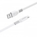 Кабель USB - micro USB Borofone BX23 Wide(повр. уп.) 100см 2,4A  (white) ()#2080635