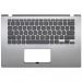 Топ-панель Asus A409FA серебро, серые клавиши без подсветки #2082316