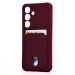 Чехол-накладка - SC304 с картхолдером для "Samsung Galaxy S25" (bordo) (239003)#2083156