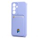Чехол-накладка - SC304 с картхолдером для "Samsung Galaxy S25" (light violet) (239004)#2083159