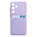 Чехол-накладка - SC337 с картхолдером для "Samsung Galaxy S25" (light violet) (239007)#2083170