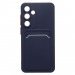 Чехол-накладка - SC337 с картхолдером для "Samsung Galaxy S25+" (dark blue) (239027)#2082734