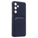 Чехол-накладка - SC337 с картхолдером для "Samsung Galaxy S25+" (dark blue) (239027)#2083200