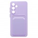 Чехол-накладка - SC337 с картхолдером для "Samsung Galaxy S25+" (light violet) (239028)#2082736