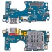 Шлейф для Motorola Moto G85 (XT2427-3) плата на системный разъем/разъем SIM/микрофон - Премиум#2089369