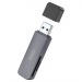 КартРидер Hoco HB45 2в1 (Micro SD/SD) USB 3.0 металлик#2121810