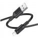 Кабель USB - Apple lightning Borofone BX111 Feliz (повр. уп.) 100см 2,4A  (black) (239657)#2083728