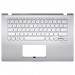 Топ-панель Asus F409FA серебро, серебряные клавиши с подсветкой#2085160