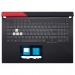 Топ-панель 90NR05C1-R32UA0 для Asus черная с RGB-подсветкой (4-зонная)#2085166