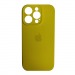 Чехол силиконовый Silicone Case ORG iPhone 14 Pro (защита камеры) желтый (03)#2087959