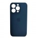 Чехол силиконовый Silicone Case ORG iPhone 14 Pro Max (защита камеры) темно-синий (22)#2088003
