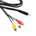 Шнур 3RCAшт.- шт. 3,5мм AV GOLG 5м#2109051