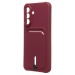 Чехол-накладка - SC304 с картхолдером для "Samsung Galaxy A56 5G" (bordo) (239425)#2139757