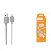 Кабель USB - Type-C HOCO X113 (3A/1m/текстиль) серый#2091120