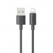 Кабель USB - Lightning USAMS SJ709 (2.4A/1m) черный#2091057