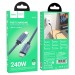 Кабель USB-C Hoco U134 240W Type-C/Type-C, синий 1.8м#2118368
