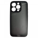 Чехол силиконовый iPhone 15 Pro матовый с окантовкой черный#2092491