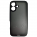 Чехол силиконовый iPhone 16 матовый с окантовкой черный#2092487