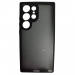 Чехол силиконовый Samsung S24 Ultra матовый с окантовкой черный#2092472