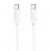 Кабель Type-C - Type-C Hoco X88 (повр.уп.) 60W 100см 3A  (white) (240477)#2092958