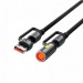 Кабель Type-C - 3 в 1 (Type-C+USB+прикуриватель) Acefast J6 (3A, 60W, оплетка нейлон, 1,2 м) Черный#2100362