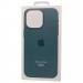 Чехол для iPhone 15 Pro кожаный Magsafe, lake green#2094200