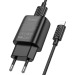 Адаптер Сетевой Hoco C134A Solid USB 2,4A/12W + кабель USB - Apple Lightning (black)#2131980