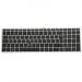 Клавиатура для HP ProBook 650 G4 черная с серой рамкой (оригинал)#2100884