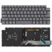 Клавиатура для Dell Latitude 3410 серая с подсветкой#2096229