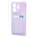 Чехол-накладка - SC337 с картхолдером для "Xiaomi Redmi Note 14 4G" (light violet) (239943)#2096559