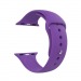 Силиконовый ремешокдля часов Apple Watch 38/40/41мм силикон на кнопке (S) фиолетовый#2099390