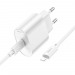 Адаптер сетевой Hoco C109A PD20W +кабель Type-C/Lightning (белый)#2119936