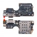 Шлейф для Xiaomi Redmi Note 14 Pro 4G (24116RACCG) плата системный разъем/разъем SIM/микрофон - Премиум#2128319