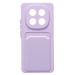 Чехол-накладка - SC337 с картхолдером для "Xiaomi Redmi Note 14 Pro 4G" (light violet) (240449)#2100225