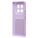 Чехол-накладка - SC337 с картхолдером для "Xiaomi Redmi Note 14 Pro 4G" (light violet) (240449)#2100670