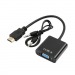 Конвертер VIXION AD29 HDMI (M) - VGA (F) (черный)#2098520