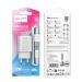 Адаптер Сетевой с кабелем Hoco C134A Solid USB 2,4A/12W (USB/Type-C) (white) (240264)#2099286