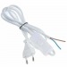 Сетевой шнур 2х0,5 мм², 1,8 м белый, шт#2114825