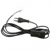 Сетевой шнур с выключателем 2х0,5 мм², 1,8 м черный, шт#2109052