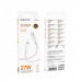 Кабель Type-C - Apple Lightning BOROFONE BX116 (27W/1m/текстиль) белый#2102426