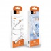 Кабель USB - Lightning (для iPhone) WUW X224 1m 2.4A (Силиконовый Термостойкий) Белый#2100353