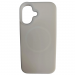 Чехол силиконовый iPhone 16 матовый с MagSafe белый#2110072