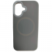 Чехол силиконовый iPhone 16 матовый с MagSafe серый#2110068