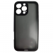 Чехол силиконовый iPhone 16 Pro матовый с окантовкой черный#2100084